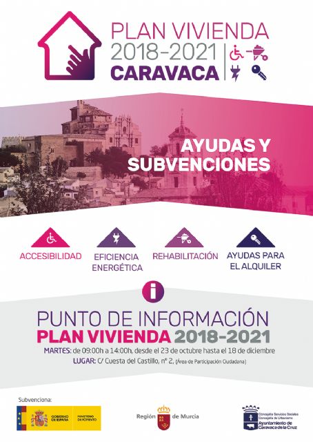 El Ayuntamiento de Caravaca habilita un punto de información sobre las ayudas del Plan de Vivienda 2018-2021 - 1, Foto 1