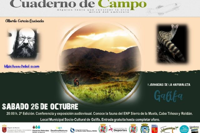 Las Jornadas de la Naturaleza Galifa 2019 hablarán sobre la fauna del espacio natural protegido Sierra de la Muela, Cabo Tiñoso y Roldán - 1, Foto 1