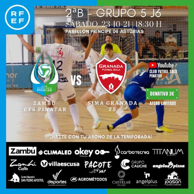 PREVIA: Zambú CFS Pinatar  Sima Granada FS el Zambú quiere volver a ganar para dejar atrás su traspié en Jumilla - 1, Foto 1
