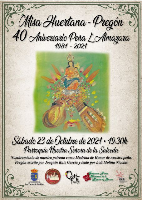 La peña L'Almazara cumple 40 años e inicia los actos de su aniversario con el pregón - 1, Foto 1