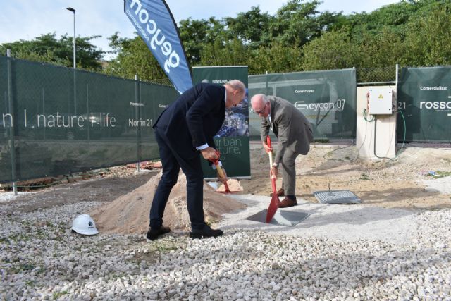 El entorno de Murcia Río inicia su transformación con la colocación de la primera piedra de la urbanización Ribera Park - 1, Foto 1