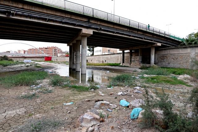 Basura, grafitis y botellones se apoderan del cauce urbano del río Guadalentín - 4, Foto 4
