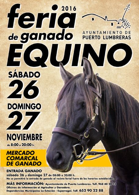 Puerto Lumbreras acoge este fin de semana una nueva edición de la Feria de Ganado Equino - 2, Foto 2