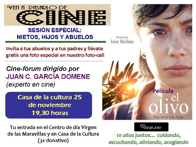 La asociación ANIMAY  proyectará la película El olivo este viernes en la Casa de la Cultura - 1, Foto 1