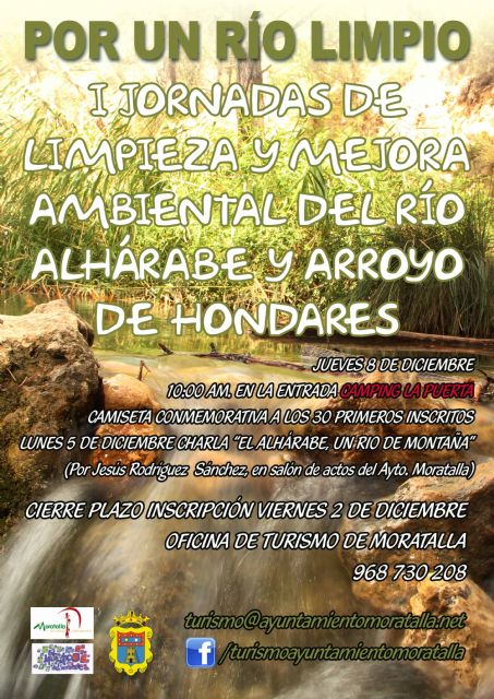 I jornadas de limpieza y mejora ambiental del río Alhárabe y el arroyo de Hondares - 1, Foto 1