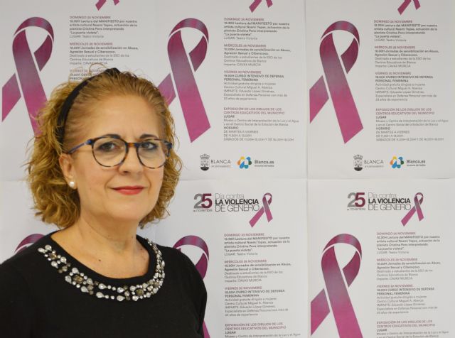 El ayuntamiento de Blanca presenta su programa de actos con motivo del 25N - 1, Foto 1