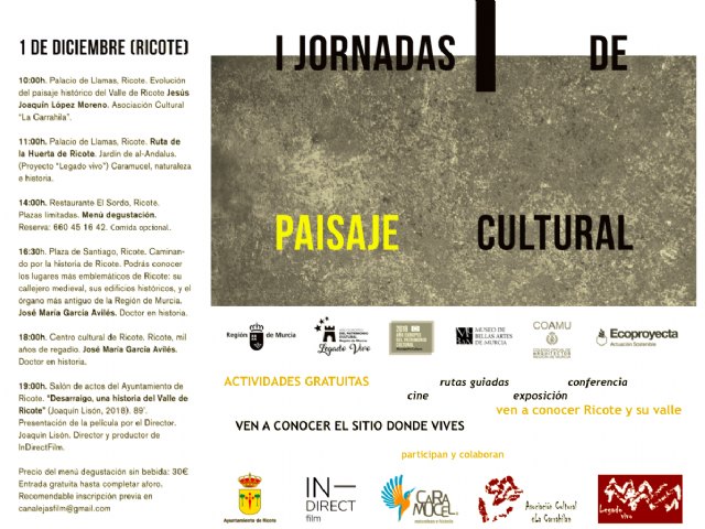 I Jornadas de Paisaje Cultural. Murcia 2018 - 1, Foto 1