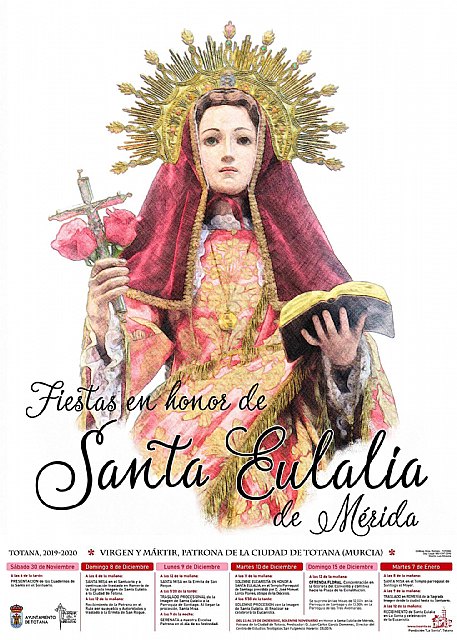 The program of religious and liturgical acts of the patron celebrations of Santa Eulalia de Mrida 2019 is presented, Foto 5