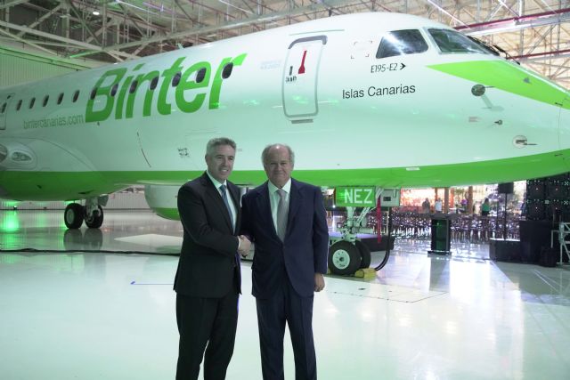 Binter y Embraer celebran la próxima entrega del primer avión reactor del modelo E195-E2 - 1, Foto 1