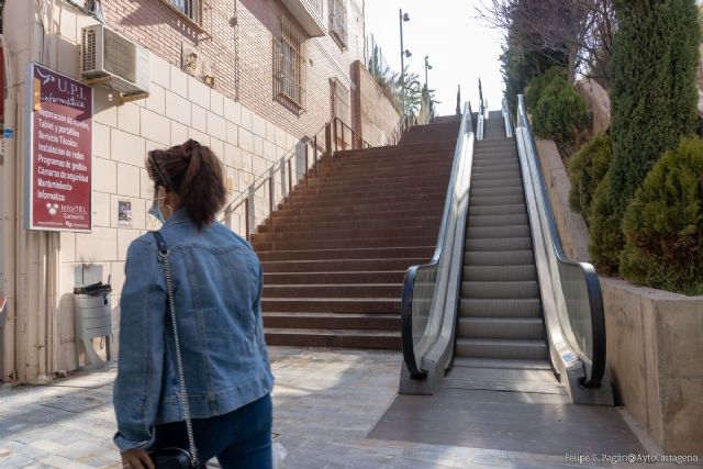 Las escaleras del Molinete vuelven a funcionar - 1, Foto 1