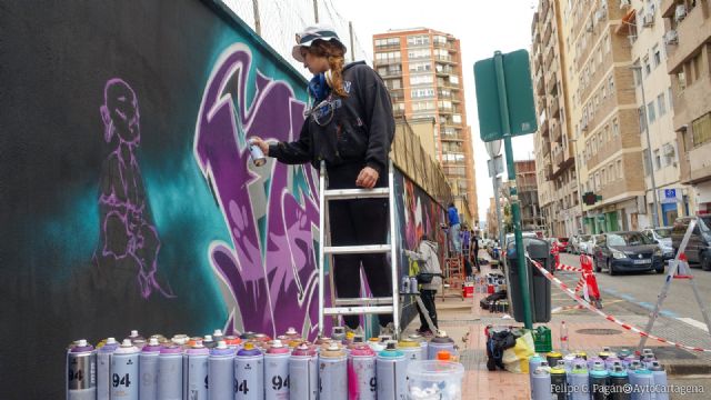 Jota y Rudi Art se alzan ganadores del Concurso Nacional de Graffiti y Street Art en Cartagena - 1, Foto 1