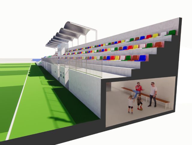 Los pinatarenses eligen la remodelación del graderío del Estadio José Antonio Pérez en los Presupuestos Participativos 2022 - 1, Foto 1