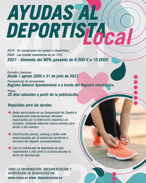 Subsanan las bases reguladoras de ayudas a deportistas 2021 - 1, Foto 1