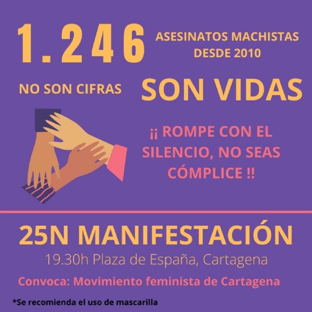 El movimiento feminista de Cartagena convoca una manifestación este 25 de noviembre para exigir el fin de las violencias machistas - 1, Foto 1
