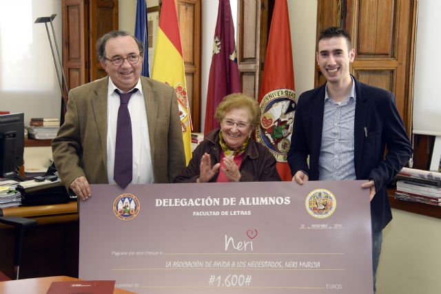 Los estudiantes de Letras de la UMU destinan la recaudación de su semana solidaria a la asociación Neri - 2, Foto 2