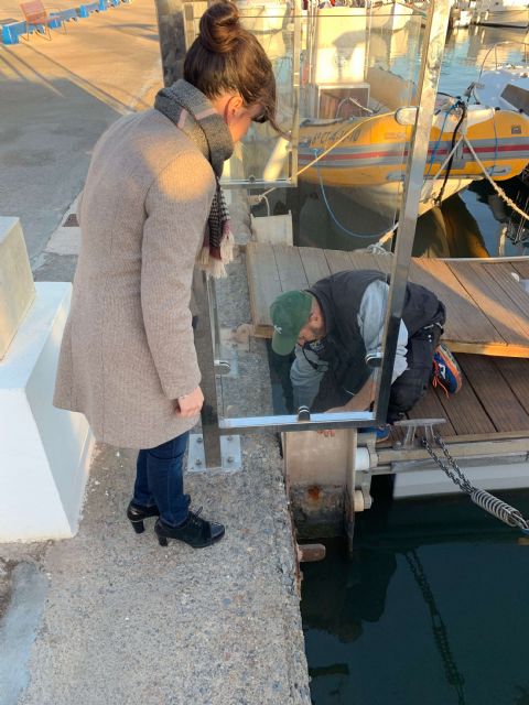 Reparan los daños del temporal de viento en el puerto de Cabo de Palos - 1, Foto 1