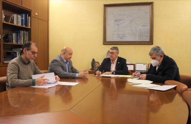 El presidente de la CHS mantiene una reunión de trabajo con el alcalde de Cieza - 1, Foto 1