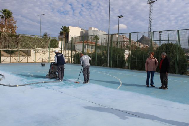 Comienzan las obras de remodelación integral de las dos pistas multideporte del Polideportivo La Hoya - 2, Foto 2
