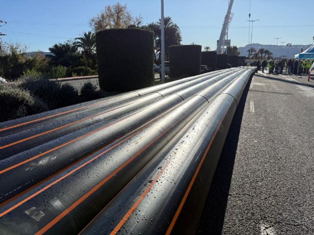 El trabajo coordinado de Aguas de Murcia y los servicios municipales garantiza los servicios básicos mientras avanzan las obras en Miguel Induráin - 3, Foto 3