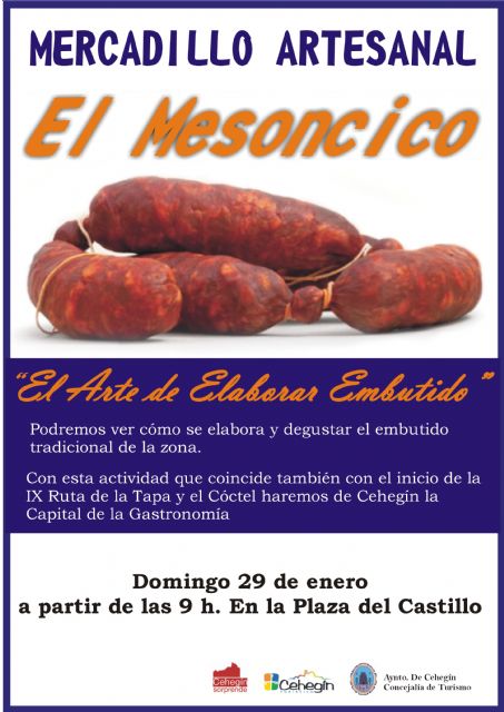 El Mercadillo El Mesoncico regresa este domingo con una edición dedicada al arte de elaborar embutido - 1, Foto 1