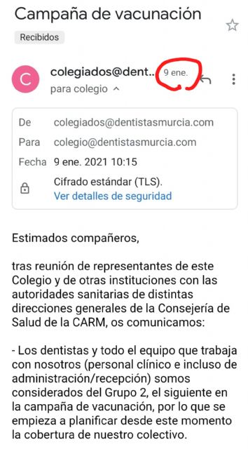 El PSOE se pregunta si es prioritaria la vacunación de la alcaldesa de Archena - 1, Foto 1