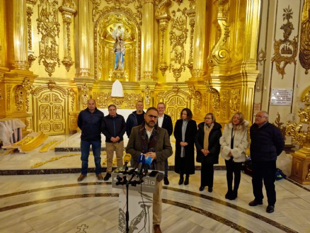 La concejalía de Desarrollo Local de Lorca realiza trabajos de restauración, conservación y puesta en valor del cascarón de la bóveda del retablo mayor de la capilla del Rosario - 2, Foto 2