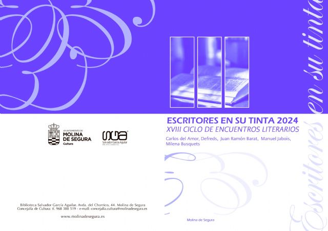 Carlos del Amor, Defreds, Juan Ramón Barat, Manuel Jabois y Milena Busquets participan en el programa del Ciclo Escritores en su tinta 2024 de Molina de Segura - 2, Foto 2