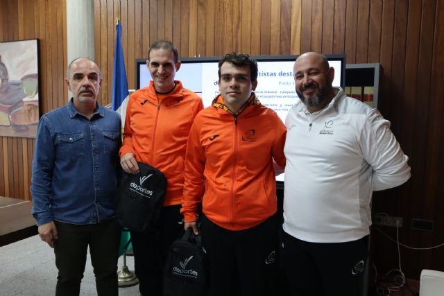 El Ayuntamiento recibe a Pablo Elías Martínez y Antonio Reche Galera, deportistas de Aidemar - 1, Foto 1