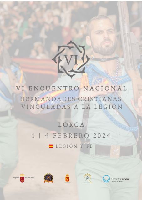 Encuentro Nacional de Hermandades Cristianas vinculadas a La Legión con la salida extraordinaria del Cristo del Rescate de Lorca