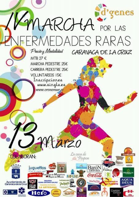 Caravaca acoge el 13 de marzo la IV Marcha por las Enfermedades Raras - 1, Foto 1