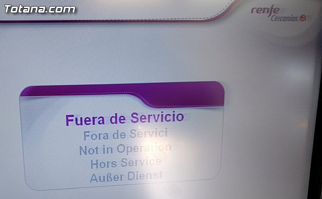Win Totana IU requires RENFE replenish Presence Services and sell tickets at the station of Totana, Foto 2