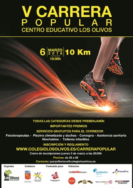 Presentada la V Carrera Popular Centro Educativo Los Olivos - 1, Foto 1