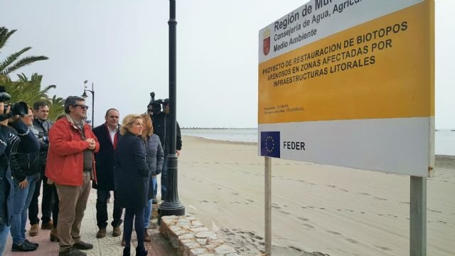 Medio Ambiente inicia el proyecto piloto de restauración de fondos arenosos en la Playa de Villananitos en San Pedro del Pinatar - 1, Foto 1
