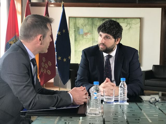 El presidente Fernando López Miras recibe al alcalde de Torre Pacheco - 1, Foto 1
