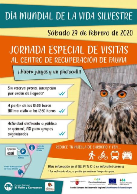 El Centro de Recuperación de Fauna Silvestre El Valle celebrará el Día Mundial de la vida silvestre con una jornada especial de visitas guiadas - 1, Foto 1