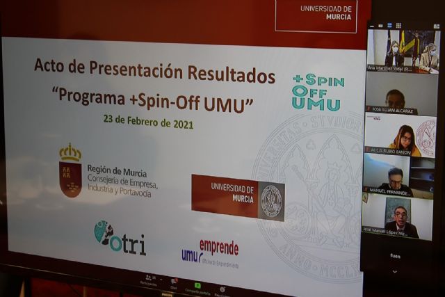 La Comunidad conoce los resultados del programa de fomento del talento +Spin off  de la Universidad de Murcia - 2, Foto 2