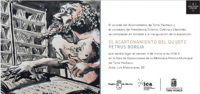 Petrus Borgia expone “El acartonamiento del Quijote” en la Sala de Exposiciones de la Biblioteca - 2, Foto 2
