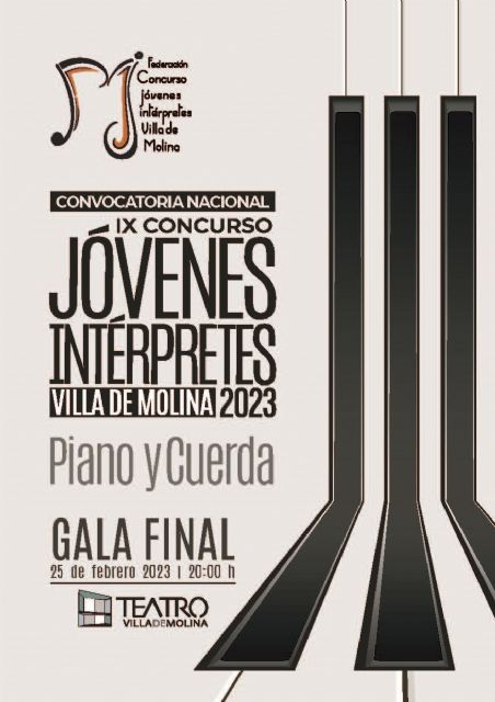 El Teatro Villa de Molina acoge la Gala Final del IX Concurso Jóvenes Intérpretes 2023 el sábado 25 de febrero - 1, Foto 1