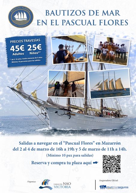 Visita de manera gratuita el Pascual Flores y disfruta de las navegaciones de 3 horas a bordo del pailebote - 1, Foto 1