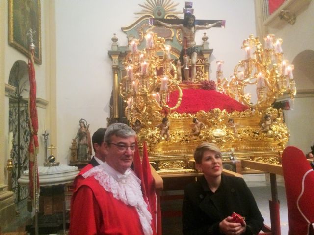 La consejera Noelia Arroyo asiste a la salida de la procesión de Los Coloraos - 1, Foto 1