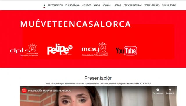 La Concejalía de Deportes pone en marcha el proyecto #MuéveteencasaLorca para facilitar la práctica deportiva de los lorquinos - 1, Foto 1