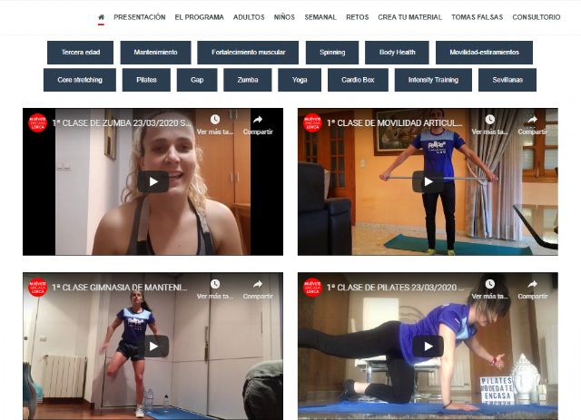 La Concejalía de Deportes pone en marcha el proyecto #MuéveteencasaLorca para facilitar la práctica deportiva de los lorquinos - 2, Foto 2