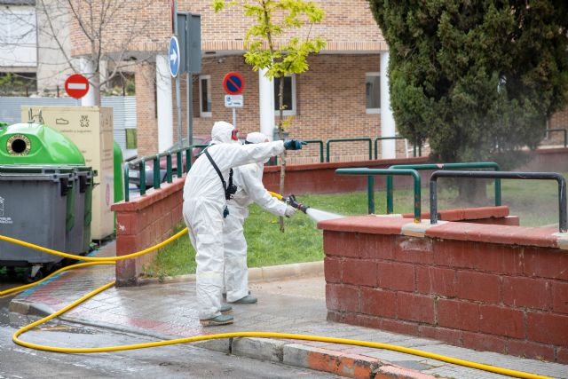 El Plan de Choque de Desinfección en Caravaca de la Cruz por el COVID-19 se refuerza con el despliegue de 45 efectivos de las Brigadas Forestales de la Región de Murcia - 4, Foto 4