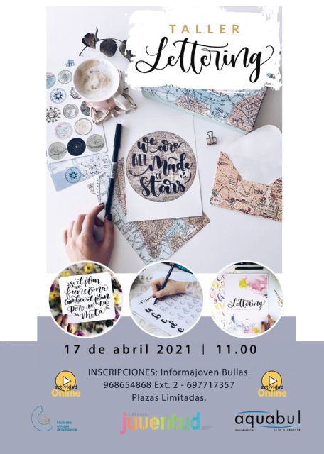 La Concejalía de Juventud presenta dos talleres de 'Flores de Acuarela' y de 'lettering' para abril - 2, Foto 2