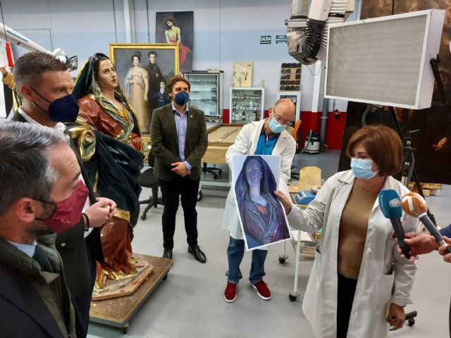 El Centro Regional de Restauración trabaja en la recuperación de La Dolorosa, una de las imágenes emblemáticas caravaqueñas de la escuela de Salzillo - 1, Foto 1