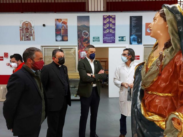 El Centro Regional de Restauración trabaja en la recuperación de La Dolorosa, una de las imágenes emblemáticas caravaqueñas de la escuela de Salzillo - 2, Foto 2