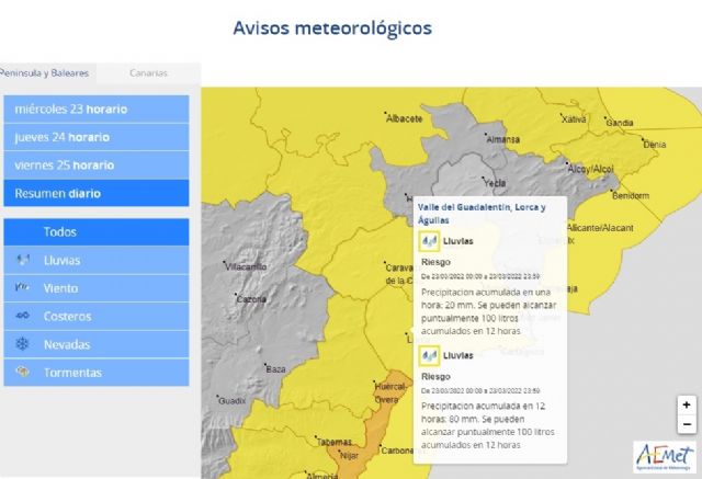 La persistencia de las lluvias en el municipio de Lorca provoca desprendimientos en laderas y algunos elementos en fachadas - 1, Foto 1