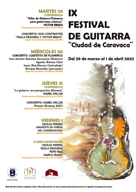 El Festival de Guitarra 'Ciudad de Caravaca' reúne a consagrados músicos y compositores a nivel internacional - 1, Foto 1