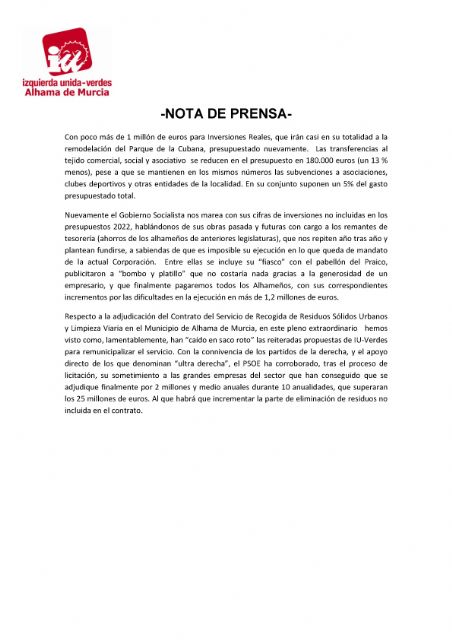 El PSOE con el voto de calidad de su alcaldesa aprueba los Presupuestos para 2022 - 4, Foto 4