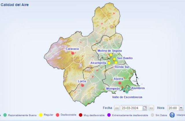 Superado el Umbral de Información para partículas en suspensión en la estación de medida de La Aljorra - 1, Foto 1